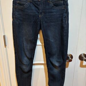 Democracy Blue Ankle Cropped Jeans with Slim Fit